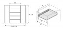 HETTICH 9288441 OrgaTray 630 elosztó 271/470 ezüst