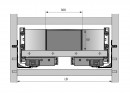 HETTICH 9288441 OrgaTray 630 elosztó 271/470 ezüst