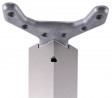 StrongLegs asztal láb TA001, 710R/80x80mm, nemesacél imitáció