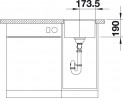 BLANCO 523416 Mosogató Subline 320-F antracit Silgranit InFino kézikönyv
