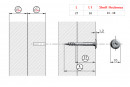 IF-vrut Flat   4x27 / 16 dekoratív laposfej, részmenet