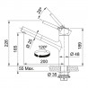 FRANKE Baterie FC 6383.501 TAROS NEO celonerez