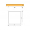 LED spotlámpa CIRAT 12V 3W fekete/meleg fehér