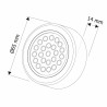 LED spotlámpa Oval fehér meleg fehér
