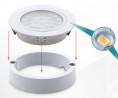 LED spotlámpa Oval fehér meleg fehér