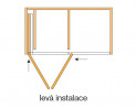 HAWA 27636 Folding Concepta 25 1250-1850mm ezüst balos new