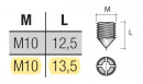 Állító csavar GR11 ZZ zamac cinkelt M10/13,5 mm M10/13,5mm