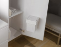 GOLLINUCCI 5 l-es ajtókosár forgófedéllel, fehér 174x176x229