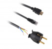 VersaTurn 2x 230V, 1x USB A/C 5V, 1x RJ45, HDMI fehér üveg