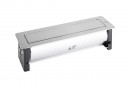 VersaTurn 3x 230V, 1x USB A/C 5V, nemesacél felület