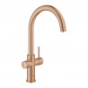 GROHE 31455DL1 Blue Home Kezdő készlet C-alakú csapcső csiszolt Warm Sunset