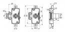 LEHMANN zár háromutas 750 25 mm jobbos-balos