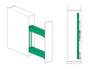 KES 002140 K-Line dupla kosár 150mm 90° 3D antracit