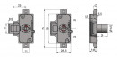 K-komplett Háromutas zár 750-25 1000mm