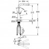 GROHE 30270GL0 Csaptelep Essence L-lefolyó Cool Sunrise