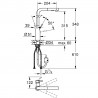 GROHE 30270GN0 karos csaptelep ESSENCE L kettős zuhany Cool Sunrise