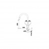 BLANCO 526653 Csaptelep MIDA-S fekete matt