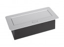 StrongPower Elektromos aljzat 2x 230V, 2x USB A/C, ezüst, FR