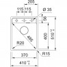 FRANKE Dřez MRG 610-37 RTL 410 x 510mm sahara