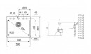 FRANKE Dřez MRG 610-54 FTL 590 x 500mm bílá led