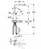 GROHE 30432000 Csaptelep ACCENT L-kifolyócső kettős kihúzható zuhanyzóval, króm