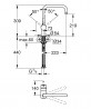 GROHE 30429000 Csaptelep VENTO C-kifolyócső szuperacélból