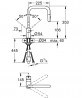 GROHE 30439DC0 Csaptelep VENTO U-csapcső  kettős zuhanyzó supersteel