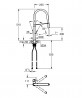 GROHE 30433000 VIAMO csaptelep profi zuhanykapcsolóval gyöngyöző /jet króm