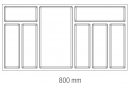 Evőeszköztató Classico Kristal softTouch (722x424mm) fekete