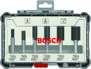 BOSCH 2607017465 6dílná sada fréz, drážkovací frézy s 6mm stopkou