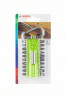 BOSCH 2607002823 Karabíneres csavarhúzó készlet (világoszöld), 21 db