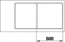 BLANCO 523225 Mosogató Axia III 5 S-F antracit InFino excen.Silgranit PuraDur