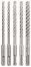 BOSCH 2608833911 5dílná sada vrtáků do kladiv SDS plus-5X, 6/6/8/8/10 mm