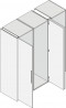 HAWA 27648 Concepta 25 szett 1 ajtószárny széle.300-750mm magasság 1250-1850mm