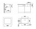 BLANCO 526346 Mosogató ETAGON 500-F fehér excenter nélkül Silgranite InFino