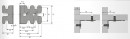 HETTICH 24832 összekötő szögletvas 32 mm