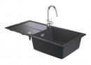 GROHE 31885AP0 Set K400 gránit fekete + Bauclassic króm