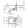 GROHE 31885AP0 Set K400 gránit fekete + Bauclassic króm