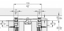 HAWA 23224 Concepta összekötő profil 110mm, 900mm