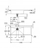 GROHE 31581SD1 Mosogató K1000 80-S 1160 x 520mm Mosogató bal oldal Rozsdamentes
