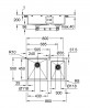 GROHE 31855SD0 Mosogató K700 90-S 860 x 500mm Rozsdamentes acél , csiszolt