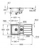GROHE 31572SD1 mosogató K500 60-S 970 x 500mm  rozsdamentes acél csiszolt