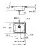 GROHE 31719SD0 Mosogató K200 60-S 533 x 457mm Rozsdamentes acél , csiszolt