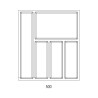 Evőeszköztartó SKY 500/50 (422 x 474 mm) antracit