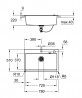 GROHE 31652AT0 Mosogató K700 80-C 780 x 510mm gránit szürke