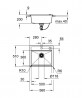 GROHE 31651AP0 Mosogató K700 60-C 560 x 510mm gránit fekete