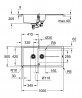 GROHE 31642AP0 Mosogató K400 60-C 1000 x 500mm gránit fekete