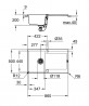GROHE 31644AP0 Mosogató K500 50-C 860 x 500mm gránit fekete