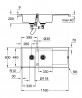 GROHE 31647AP0 Mosogató K500 80-C 1160 x 500mm gránit fekete