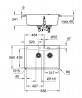 GROHE 31657AP0 Mosogató K700 90-C 838 x 559mm Mosogató bal oldal gránit fekete